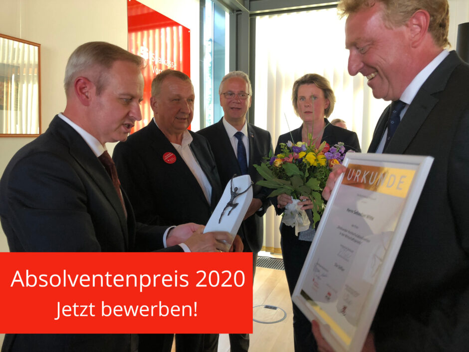 Absolventenpreis 2020 – Bewirb Dich jetzt!