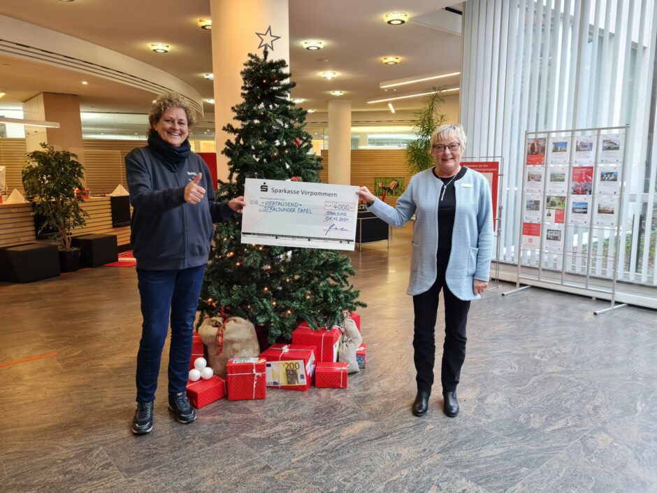 Hilfe für die Helfer: 4.000 Euro für Stralsunder Tafel gespendet