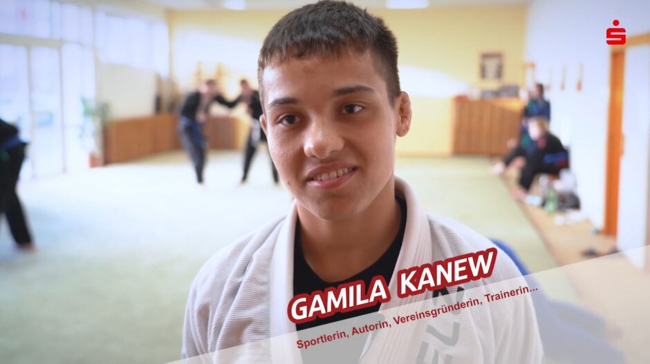 Gamila Kanew geht mit der Sparkasse Vorpommern ans Limit