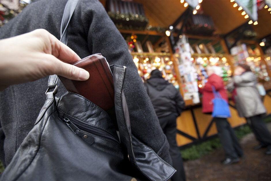 So schützen Sie sich vor Taschendieben